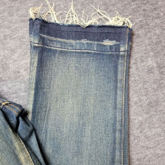 Rare Balmain Paris Men's Biker Moto Jeans Size 32 Blue 100% Authentic - Picture 6 of 16